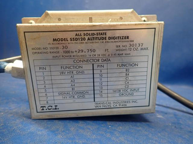 TCI SSD120-30 ENCODER-Altitude Digitizer Model SSD120-30